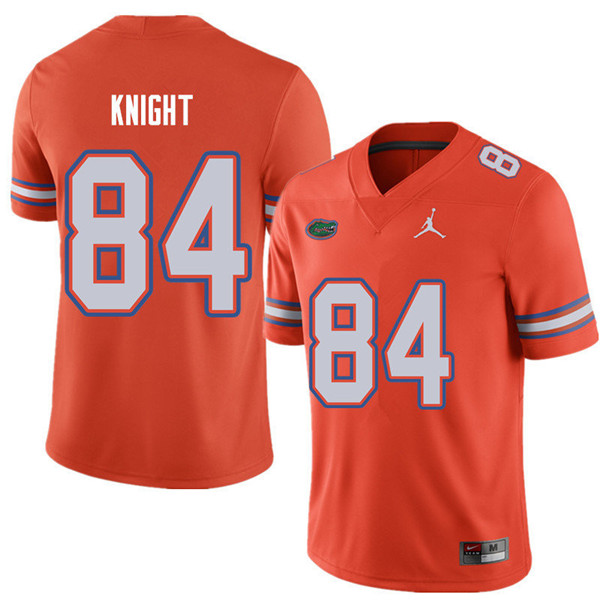 Jordan Brand Men #84 Camrin Knight Florida Gators College Football Jerseys Sale-Orange - Click Image to Close